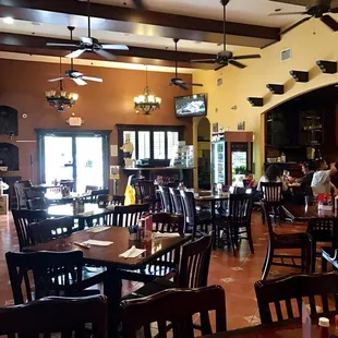 Nicely decorated and clean restaurant.