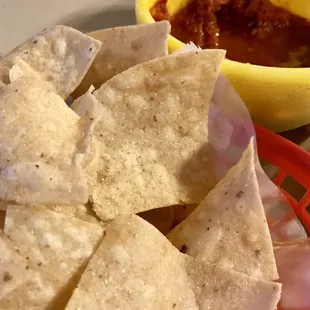 Free chips and salsa for dinner time.