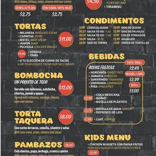 pizza, menu