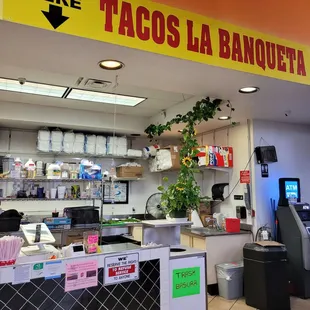 the inside of a restaurant