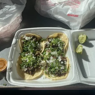Taco with Cow Head meat