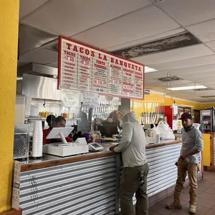 two men ordering food