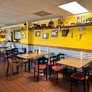 the interior of a restaurant