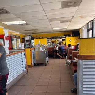 people sitting at tables