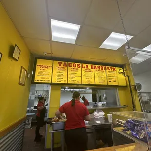 Inside menu