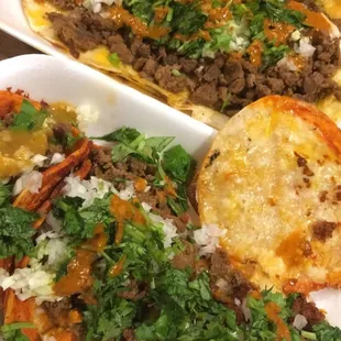 Ordered the combination; 2 asada tacos, 1 asada quesadilla &amp; 1 chorizo mullet (I forgot the name?). Not bad for $10.