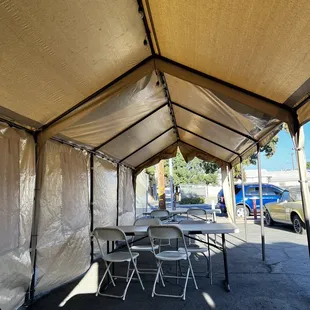 Just in case you want to sit down and eat