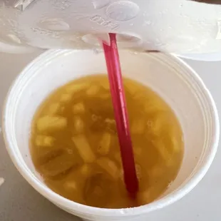 Piña de agua ( pineapple drink )