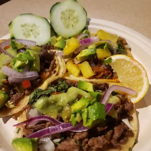 Mi plato listo para comer y al final no quedo nada muy delicioso