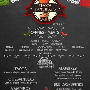 Our menu
Nuestro menú