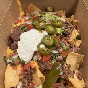 Carne asada nachos