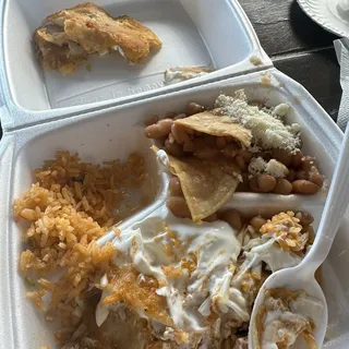 Two (2) Enchiladas salsa roja