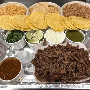 Taco bar meal