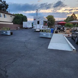 Walking to the truck