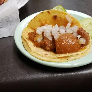 Taco de chicharon