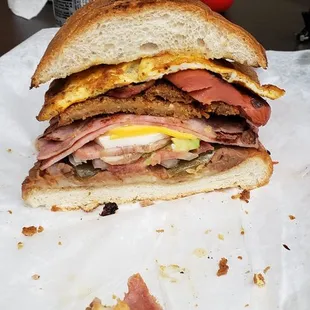 The half of torta Cubana I had left.