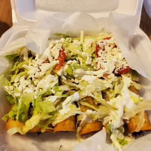 Flautas with barbacoa