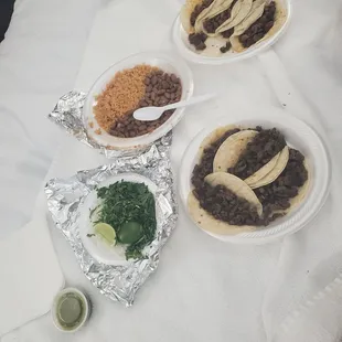 a variety of tacoss