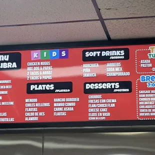 Menu part 2