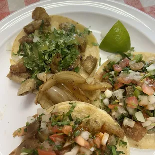 Beef Tripe taco ! So yummy ! (Beef small intestine)
