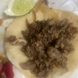 Asada Taco w/o toppings