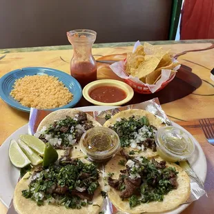 Asada street tacos