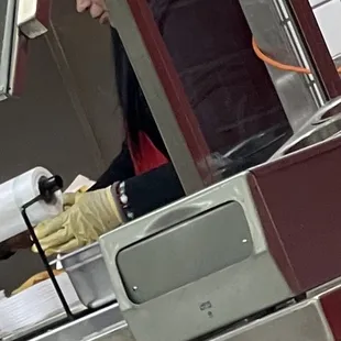 Isn't working in this environment recommended having hair tied up. Wouldn't be surprised to find a hair in the food.