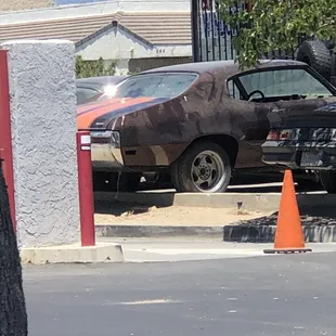Cone blocking drive thru