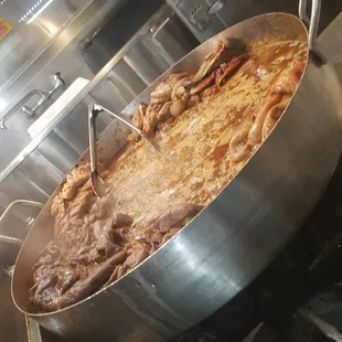 Pot of yummy goodness-Lengua, Tripas, Buche, Cabeza