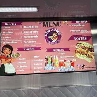 No prices but tacos are $3 as of Oct 2024