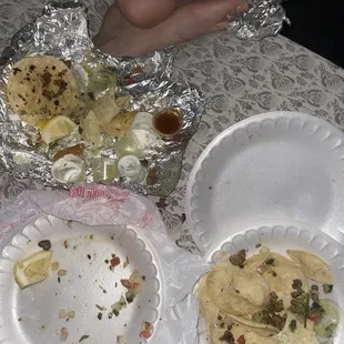 6 tacos &amp; 1 torta