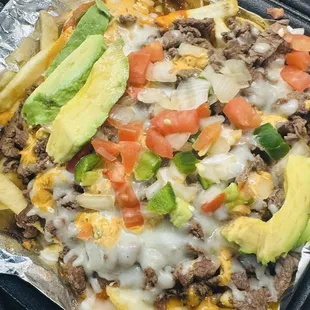 Carne asada fries