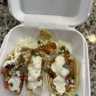 Shrimp tacos