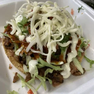 Tostada De Carne Asada