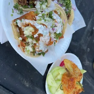 2 asada and 2 shrimp