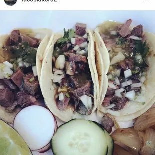 Awesome Lengua Tacos.