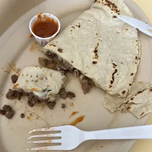 Asada quesadilla