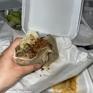 Carne asada burrito