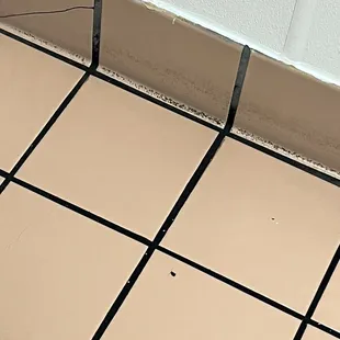 a crack in the floor