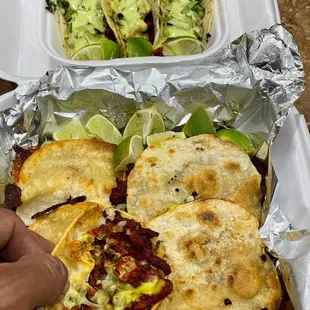 Al Pastor mulitas/ tacos Al Pastor