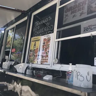 sushi and sashimi, outside