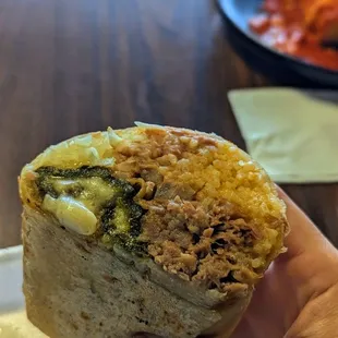 Chile Relleno Burrito with Carnitas was fire!
