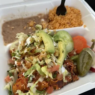 a container of food