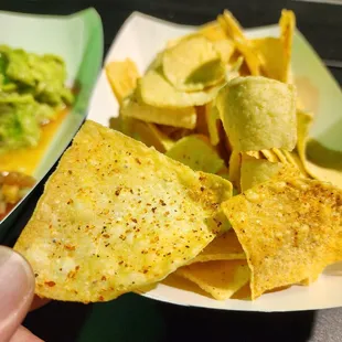 Their freshly made chips with season is amazing