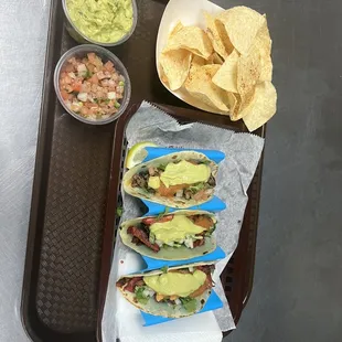Three taco plate