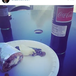 Super carne asada burrito.