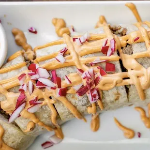 Sushi Burrito. Asada or crab