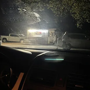 a man walking in the rain