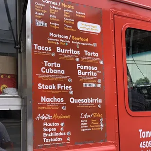 a red food truck