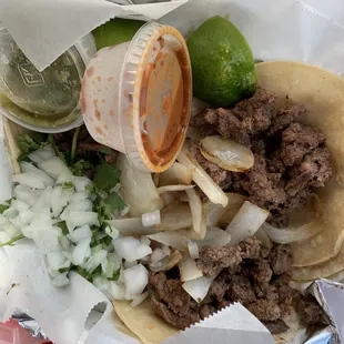 Carne Asada Tacos.